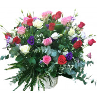 Roses and austoma  Mix in Basket 5