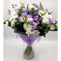 Bouquet White and Purple 