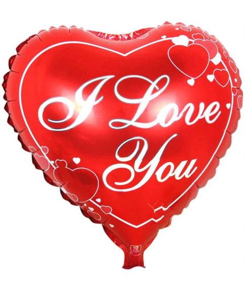 Воздушный шар Красное Сердце I Love You