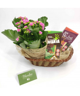 Flowers And Chocolate basket