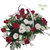 Basket Roses And Eustome